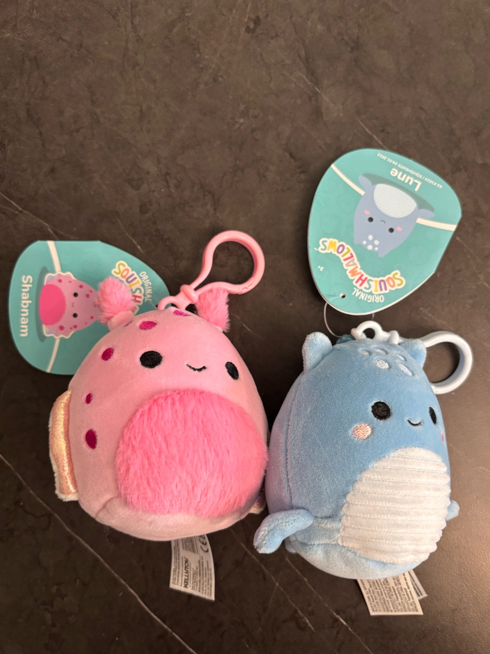 Two Sea Creature Squishmallow Clips